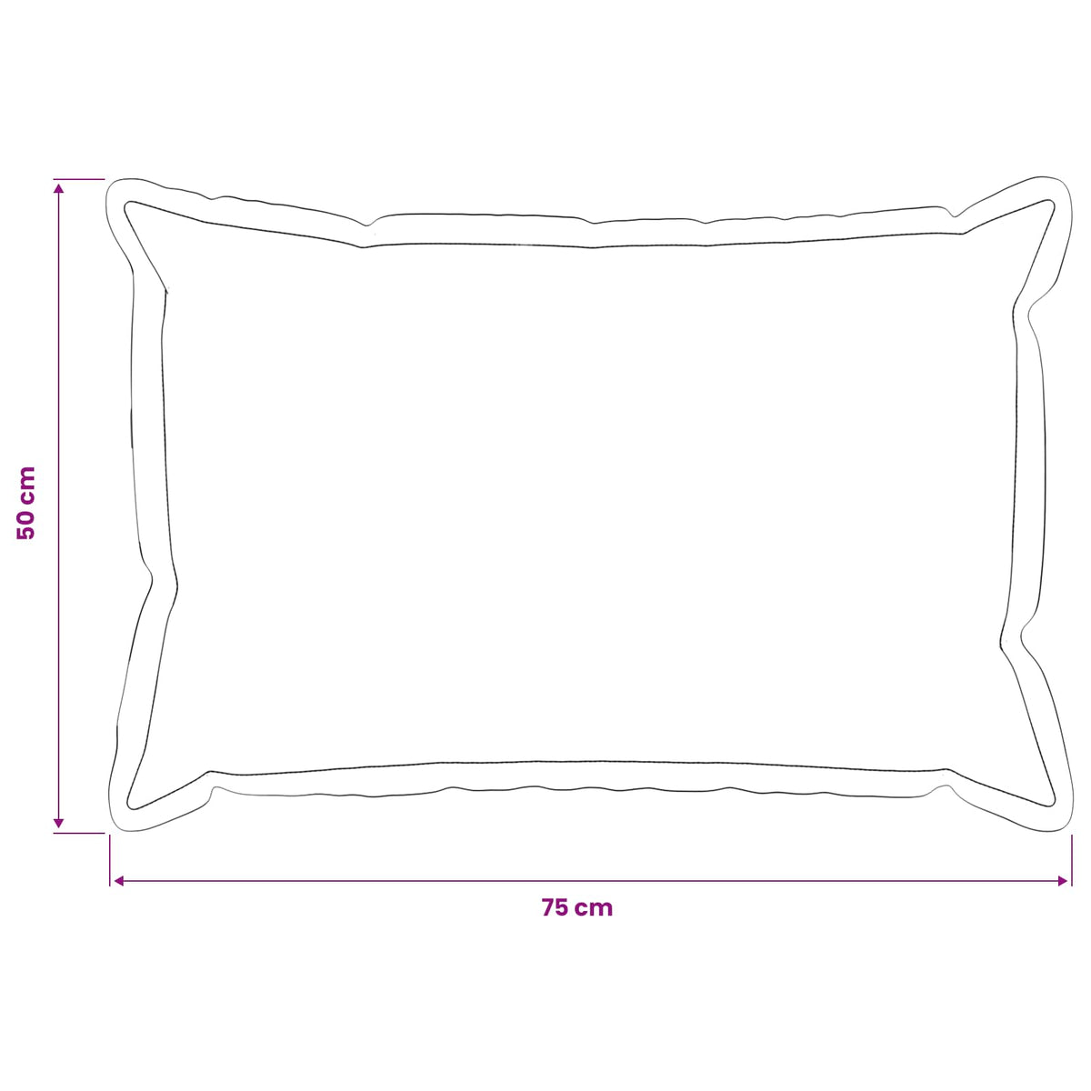 Federa 6 pcs HOUTEN Beige 50 x 75 cm Bouclé | homemem39