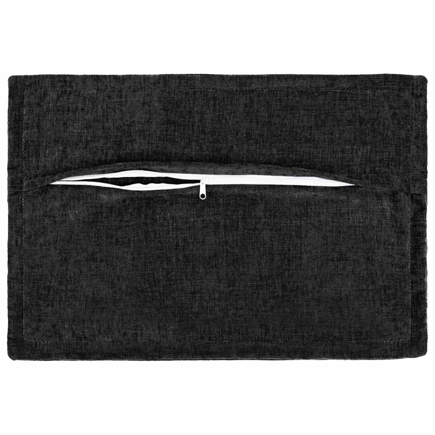 Federa 2 pz HOUTEN Antracite 50 x 75 cm Tessuto Chenille | homemem39