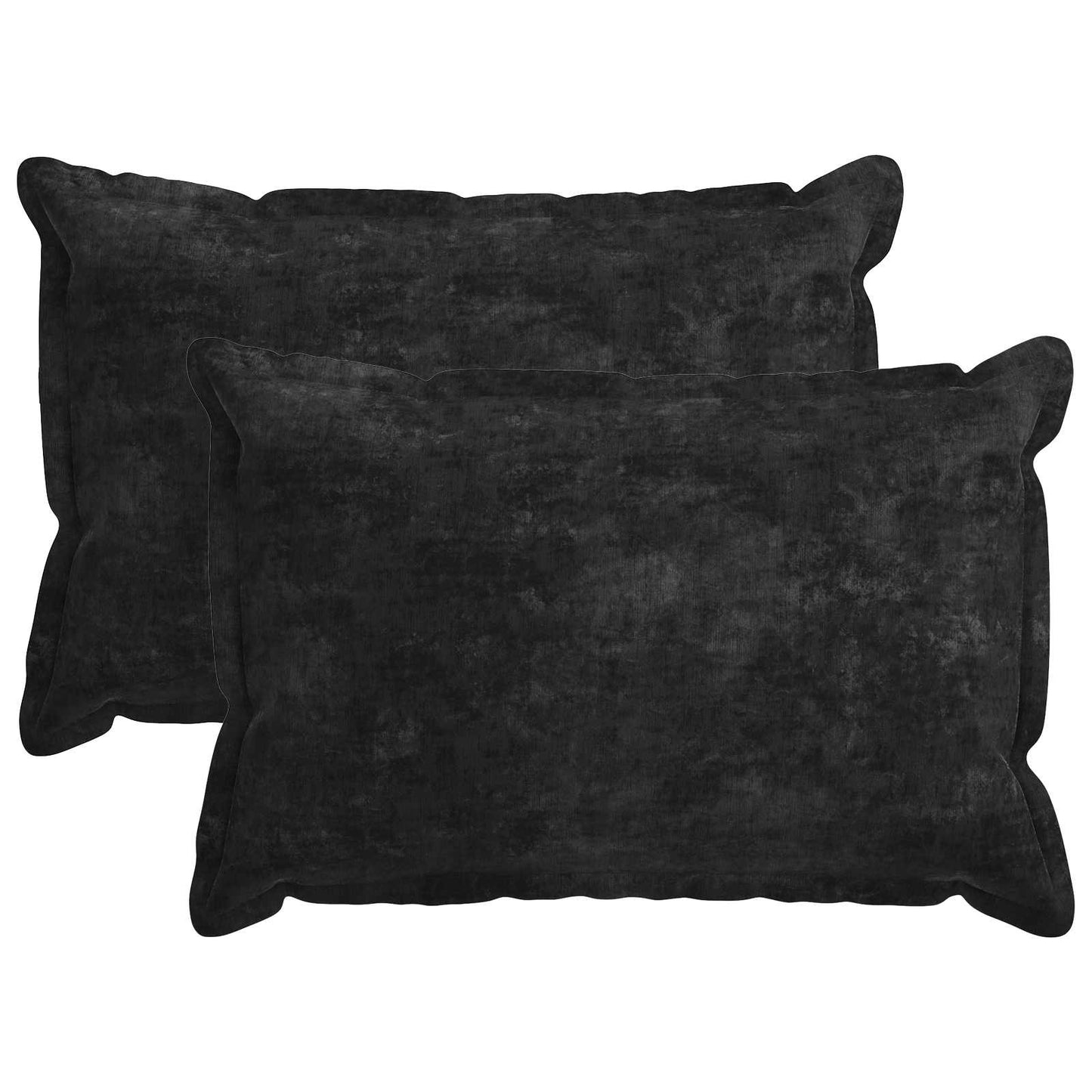 Federa 2 pz HOUTEN Antracite 50 x 75 cm Tessuto Chenille | homemem39
