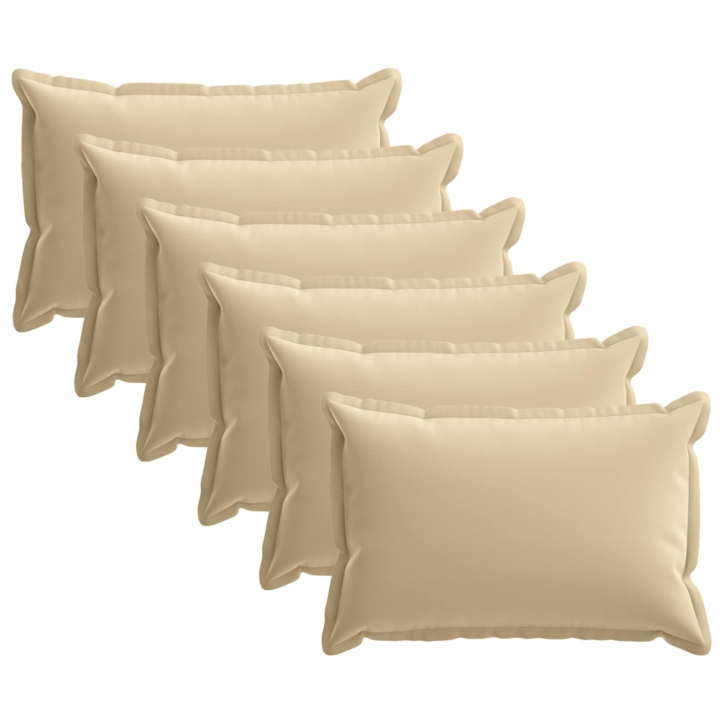 Federa 6 pz HOUTEN Beige 50 x 75 cm Poliestere