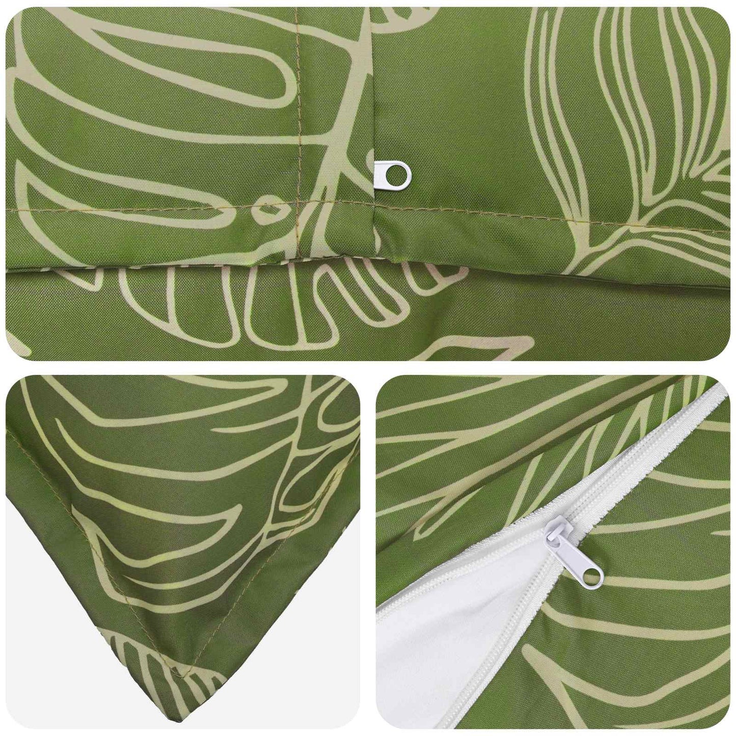 Federa 2 pz HOUTEN Design a foglia 50 x 75 cm Poliestere