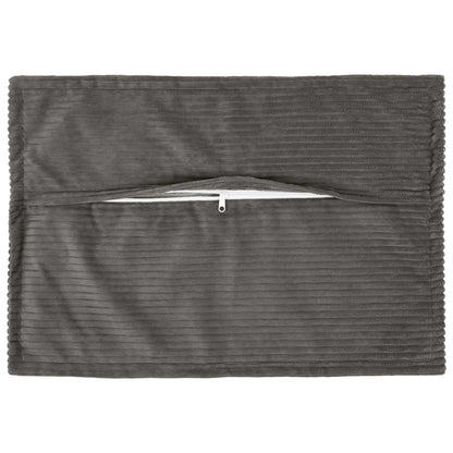 Federa 6 pz HOUTEN Grigio Scuro 50 x 80 cm corduroy | homemem39
