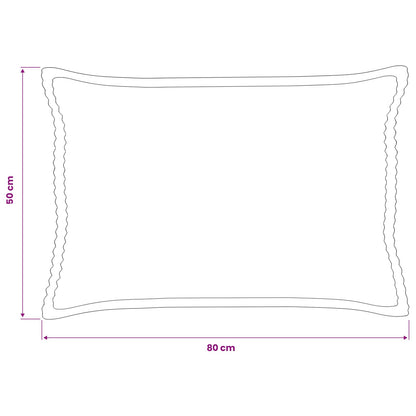 Federa 6 pz HOUTEN Grigio Scuro 50 x 80 cm corduroy | homemem39