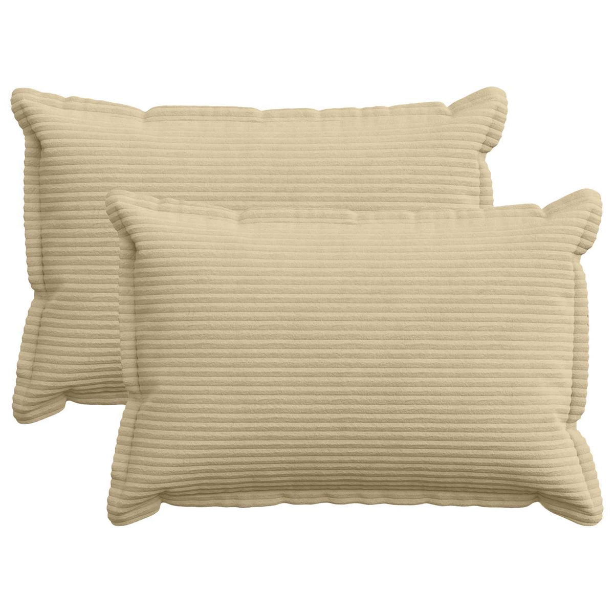 Federa 2 pz HOUTEN Grigio Verde Chiaro 50 x 80 cm corduroy