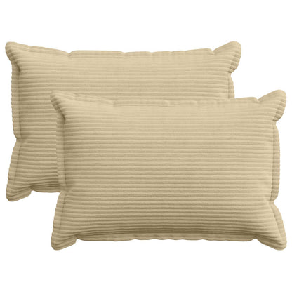 Federa 2 pz HOUTEN Grigio Verde Chiaro 50 x 80 cm corduroy
