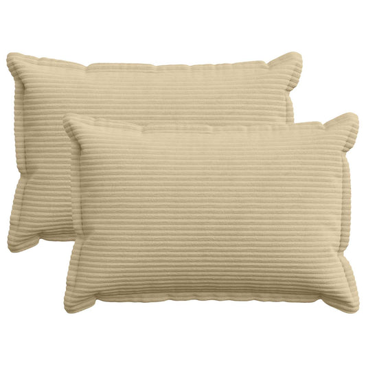 Federa 2 pz HOUTEN Grigio Verde Chiaro 50 x 80 cm corduroy