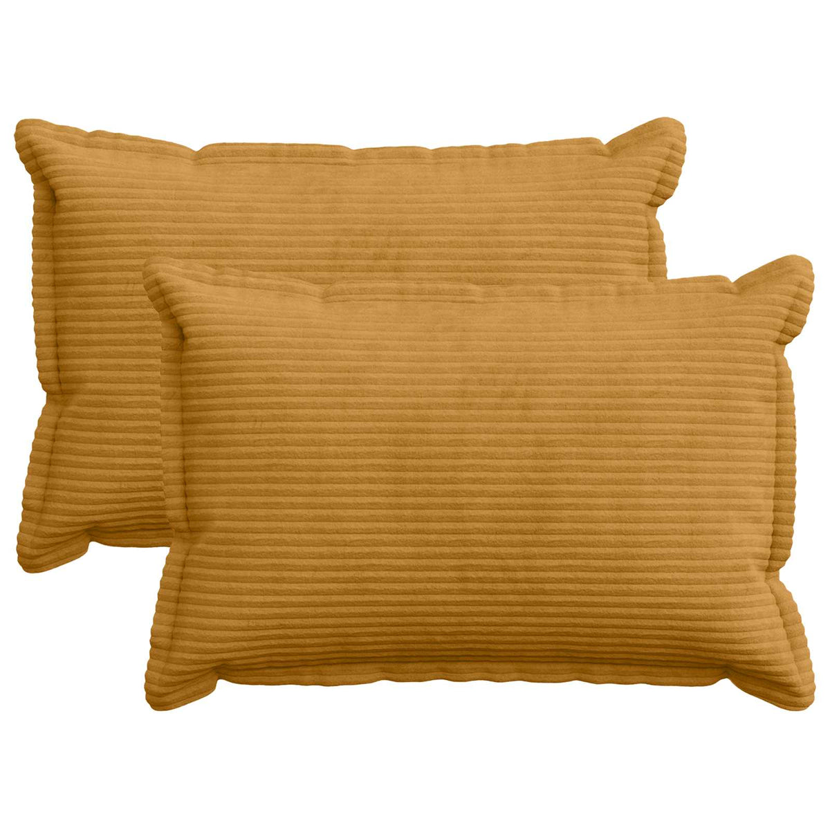 Federa 2 pz HOUTEN Giallo 50 x 80 cm corduroy | homemem39