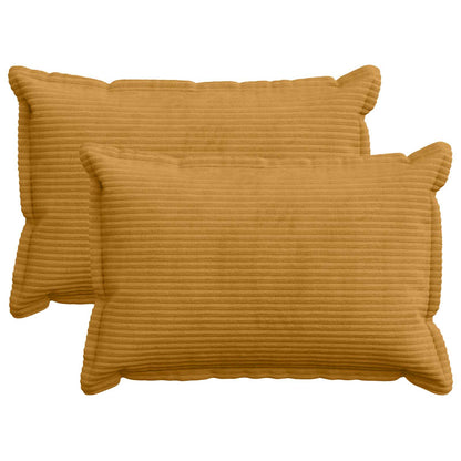 Federa 2 pz HOUTEN Giallo 50 x 80 cm corduroy | homemem39