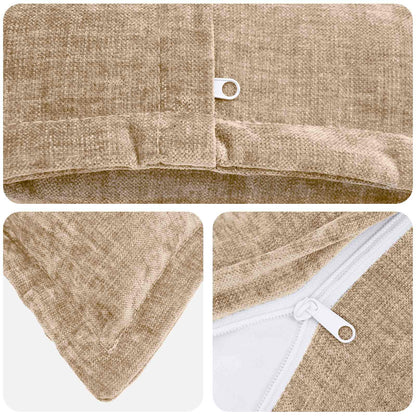 Federa 6 pz HOUTEN Tortora 50 x 80 cm Tessuto Chenille | homemem39