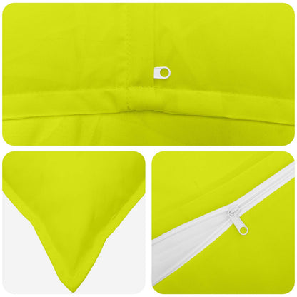 Federa 2 pz HOUTEN Verde brillante. 50 x 80 cm Poliestere
