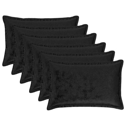 Federa 6 pcs HOUTEN Nero 50 x 80 cm Flanella