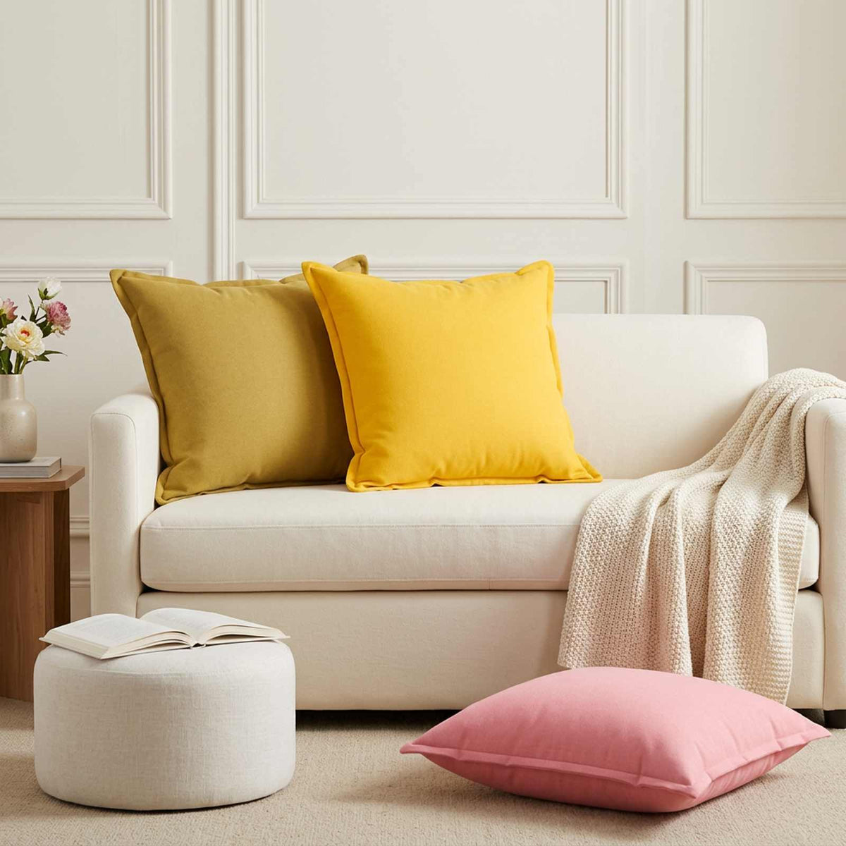Cuscino 2 pz HOUTEN Chiaro Lino