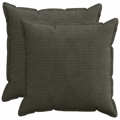 Federa 2 pz HOUTEN Antracite 55 x 55 cm corduroy | homemem39