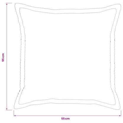Federa 2 pz HOUTEN Antracite 55 x 55 cm corduroy | homemem39