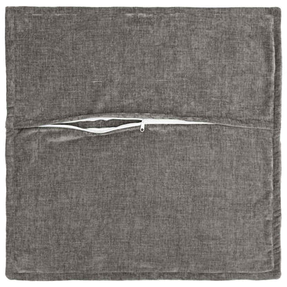 Federa 2 pz HOUTEN Grigio Scuro 55 x 55 cm Tessuto Chenille