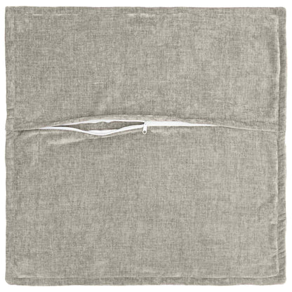 Federa 2 pz HOUTEN Grigio Chiaro 55 x 55 cm Tessuto Chenille