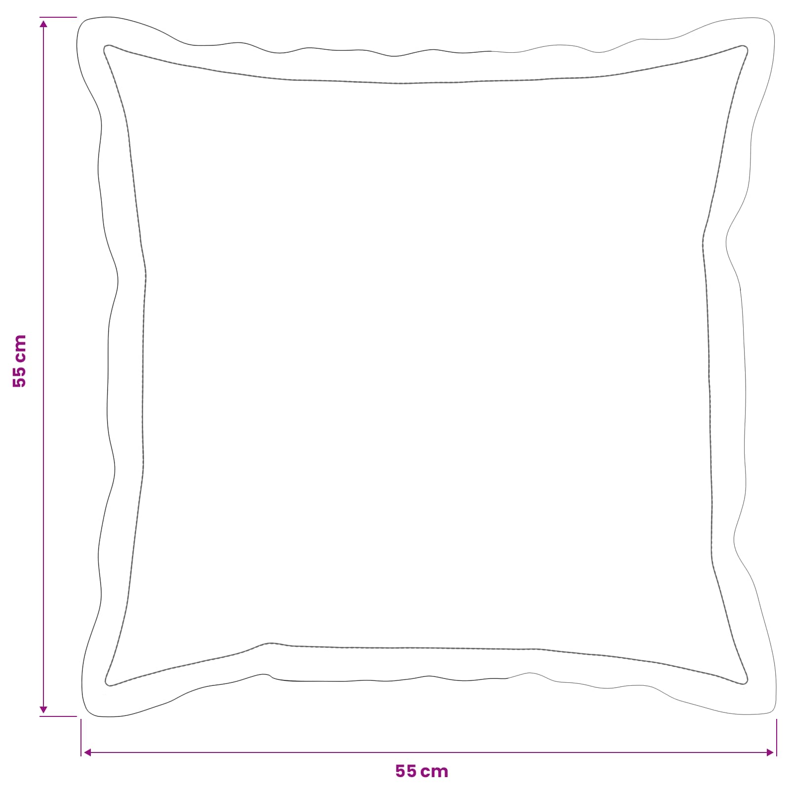 Federa 2 pz HOUTEN Grigio Chiaro 55 x 55 cm Tessuto Chenille | homemem39