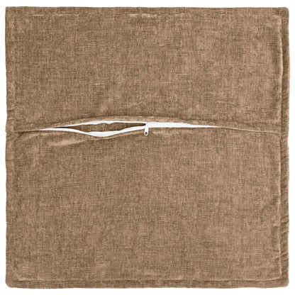 Federa 2 pz HOUTEN Marrone 55 x 55 cm Tessuto Chenille