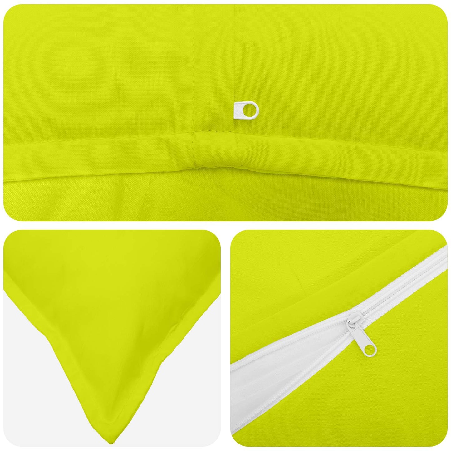Federa 2 pz HOUTEN Verde brillante. 55 x 55 cm Poliestere