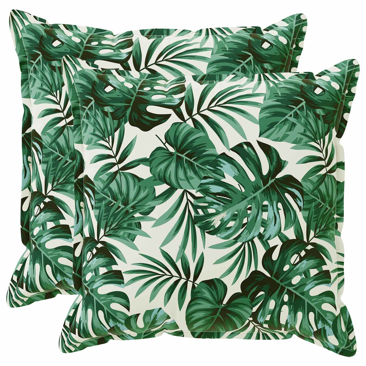 Federa 2 pz HOUTEN Motivo a Foglie 55 x 55 cm Poliestere