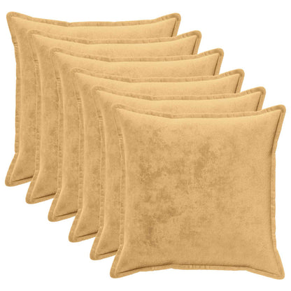 Federa 6 pz HOUTEN Tortora 55 x 55 cm Flanella