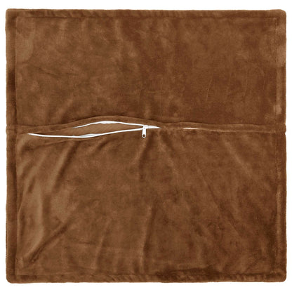 Federa 2 pz HOUTEN Marrone Chiaro 55 x 55 cm Flanella