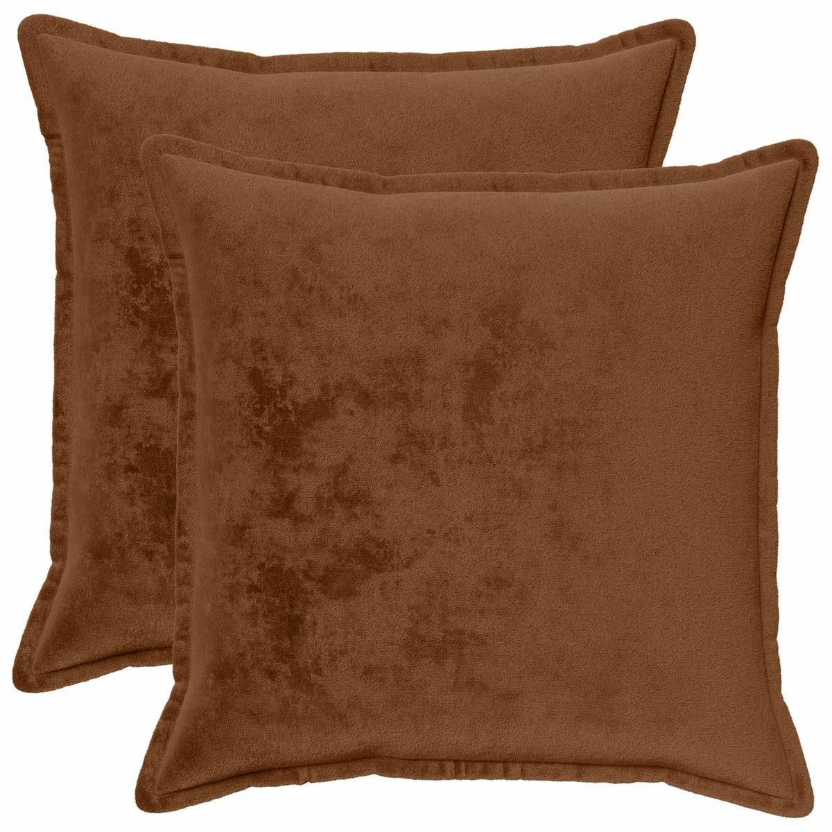 Federa 2 pz HOUTEN Marrone Chiaro 55 x 55 cm Flanella
