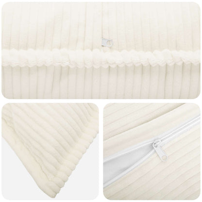 Federa 2 pz HOUTEN Crema 60 x 60 cm corduroy | homemem39