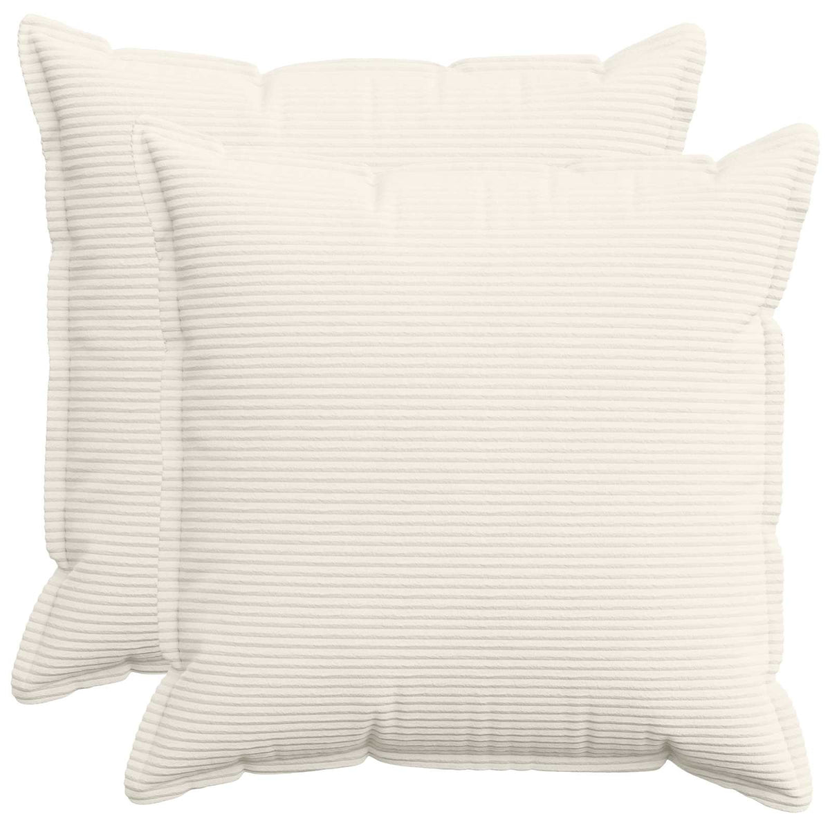 Federa 2 pz HOUTEN Crema 60 x 60 cm corduroy