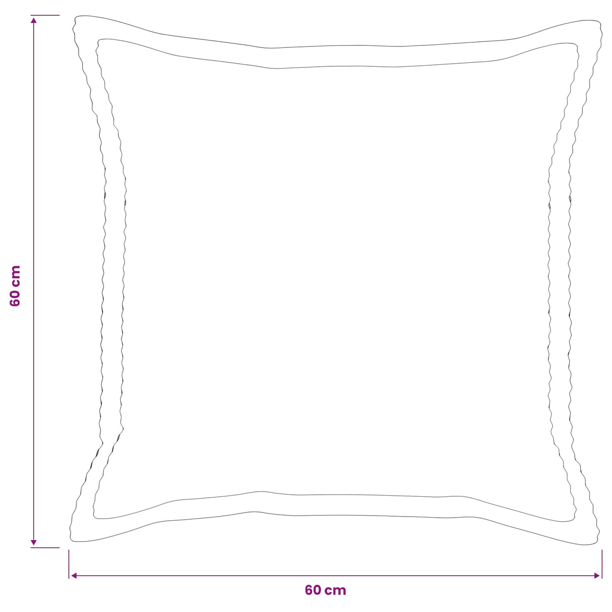Federa 6 pz HOUTEN Crema 60 x 60 cm corduroy | homemem39