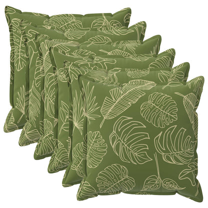 Federa 6 pz HOUTEN Design a foglia 60 x 60 cm Poliestere