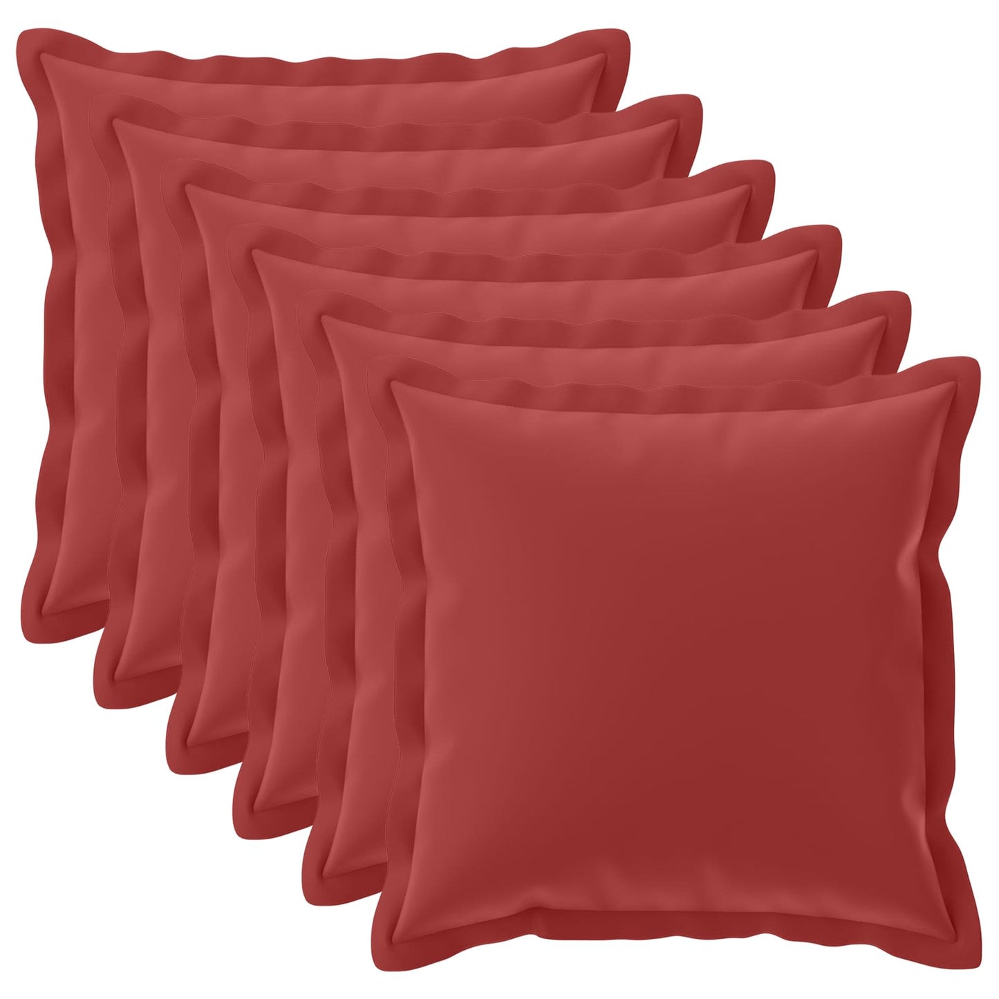 Federa 6 pz HOUTEN Rosso Vino 60 x 60 cm Poliestere
