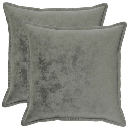 Federa 2 pz HOUTEN Grigio Scuro 60 x 60 cm Flanella