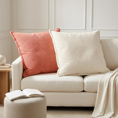 Federa 6 pz HOUTEN Crema 80 x 80 cm corduroy