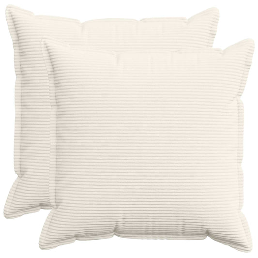 Federa 2 pz HOUTEN Crema 65 x 65 cm corduroy | homemem39