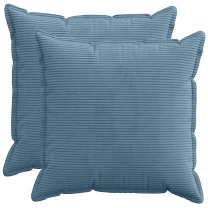 Federa 2 pz HOUTEN Blu 65 x 65 cm corduroy | homemem39