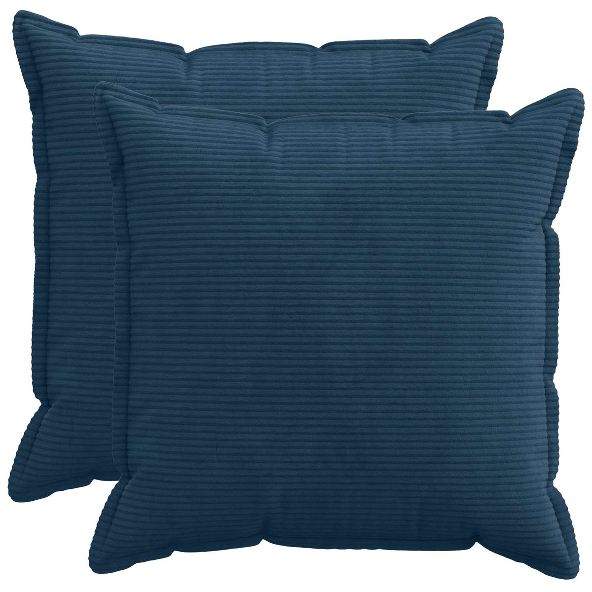 Federa 2 pz HOUTEN Blu navy 65 x 65 cm corduroy | homemem39