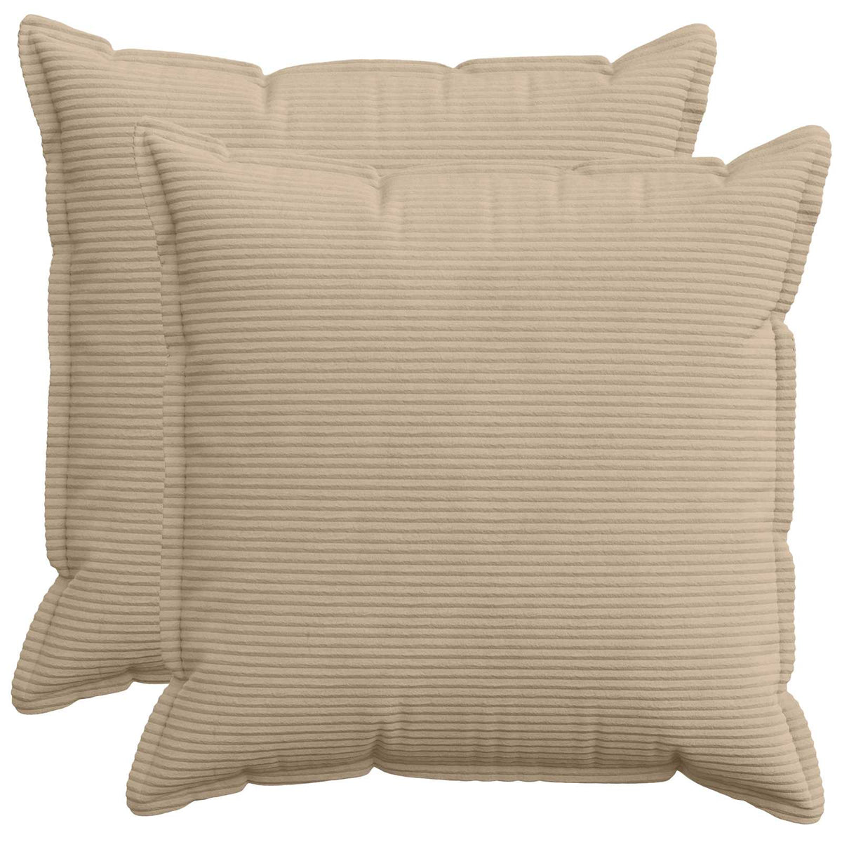 Federa 2 pz HOUTEN Tortora 65 x 65 cm corduroy | homemem39