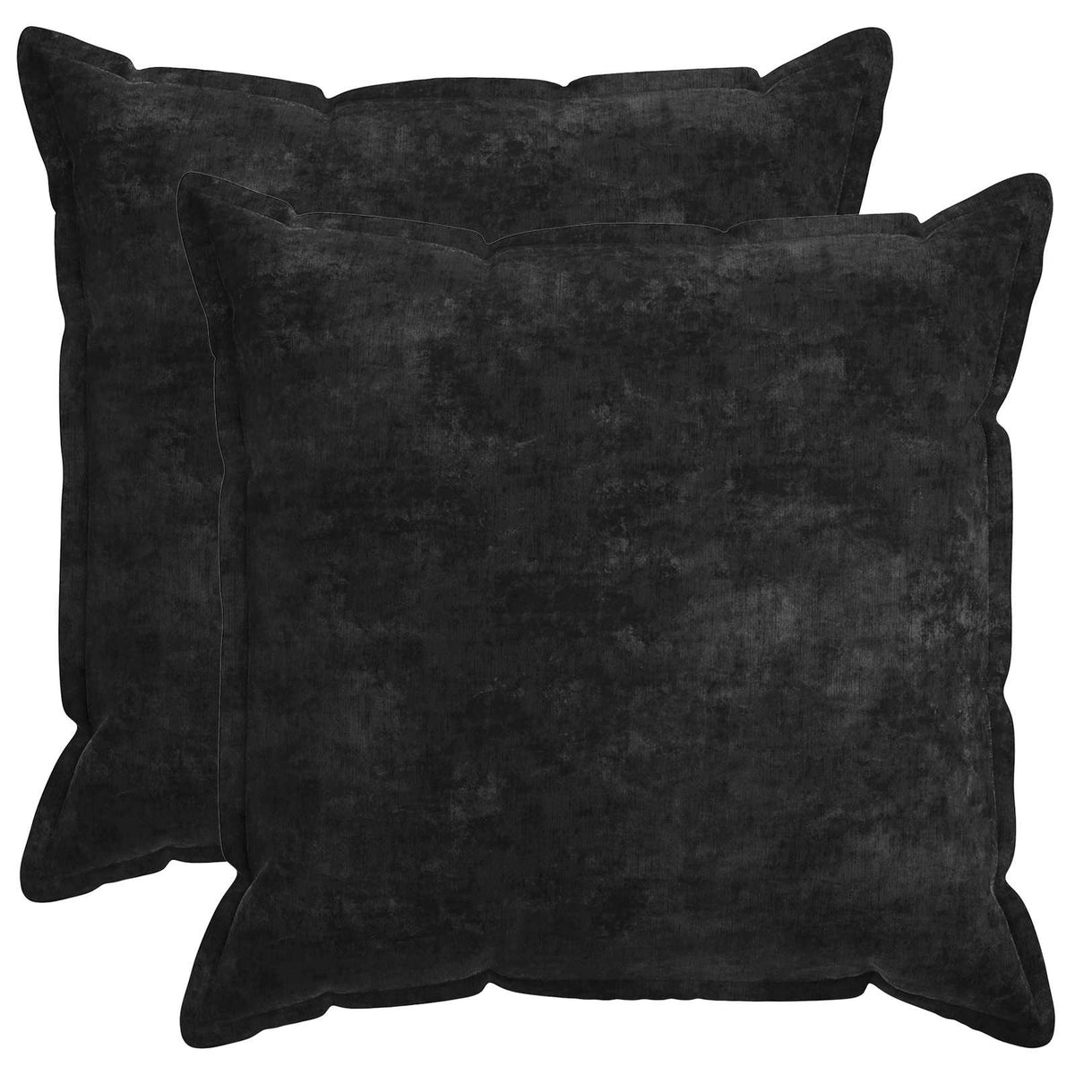 Federa 2 pz HOUTEN Antracite 65 x 65 cm Tessuto Chenille | homemem39