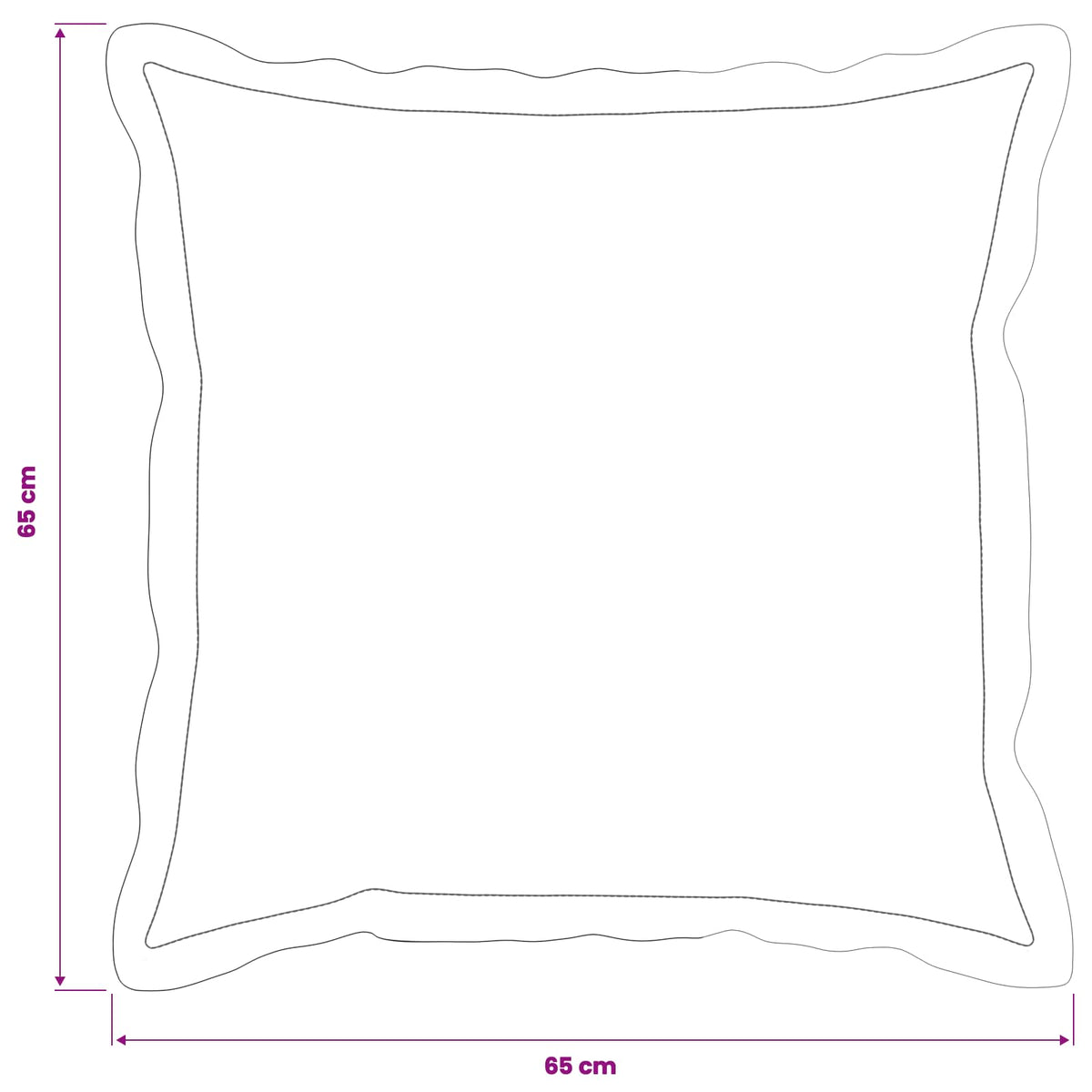 Federa 2 pz HOUTEN Antracite 65 x 65 cm Tessuto Chenille | homemem39