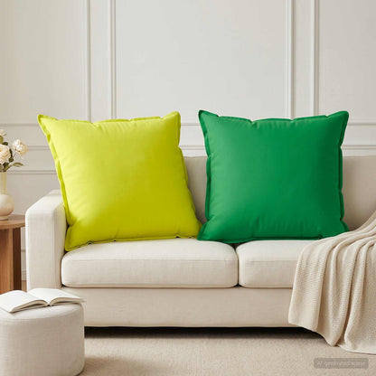 Federa 2 pz HOUTEN Verde brillante. Poliestere