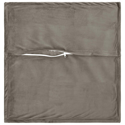 Federa 2 pcs HOUTEN Grigio Chiaro 70 x 70 cm Velluto
