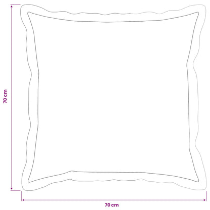 Federa 2 pcs HOUTEN Grigio Chiaro 70 x 70 cm Velluto