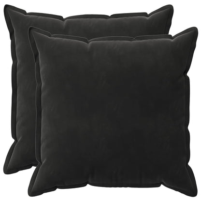 Federa 2 pcs HOUTEN Nero 70 x 70 cm Velluto