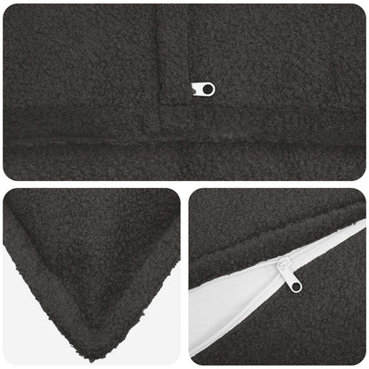 Federa 6 pcs HOUTEN Grigio Scuro 70 x 70 cm Bouclé | homemem39