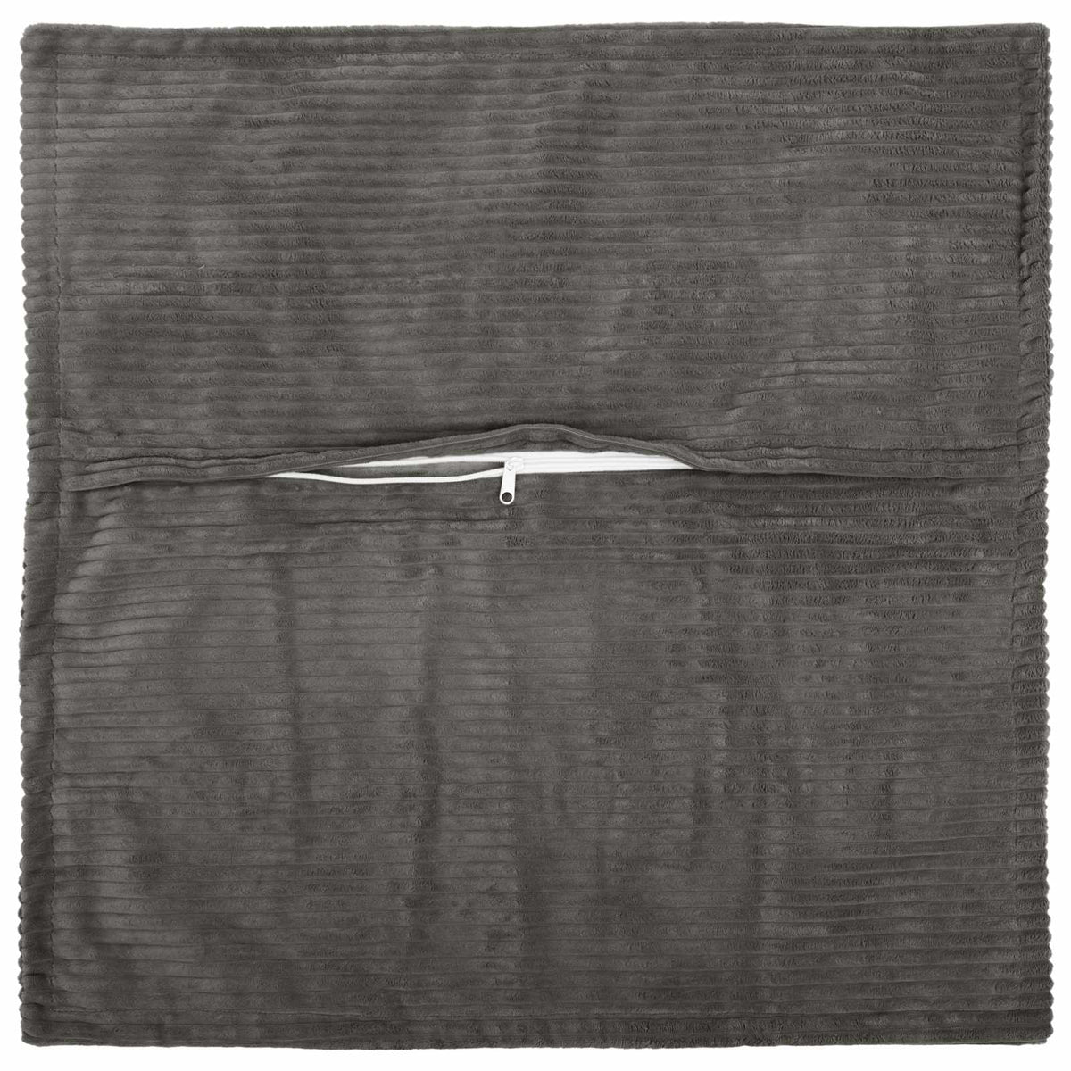 Federa 2 pz HOUTEN Grigio Scuro 80 x 80 cm corduroy | homemem39