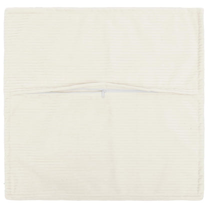 Federa 6 pz HOUTEN Crema 80 x 80 cm corduroy | homemem39