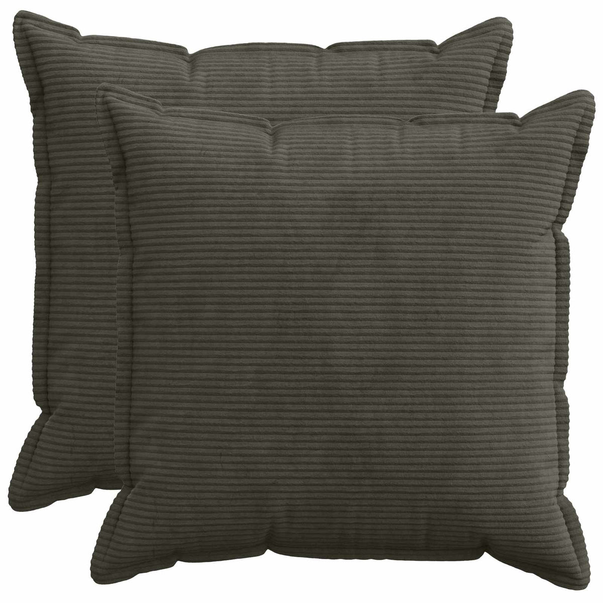Federa 2 pz HOUTEN Antracite 80 x 80 cm corduroy | homemem39