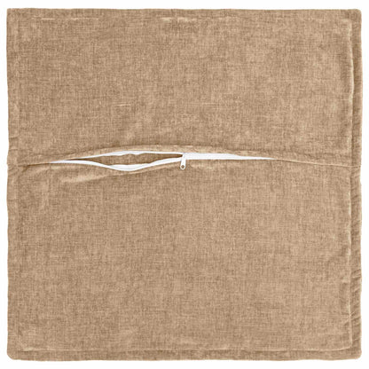Federa 6 pz HOUTEN Tortora 80 x 80 cm Tessuto Chenille | homemem39