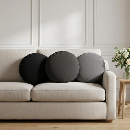 Cuscino con cuscino HEERLEN 2 pz Grigio Chiaro Tessuto